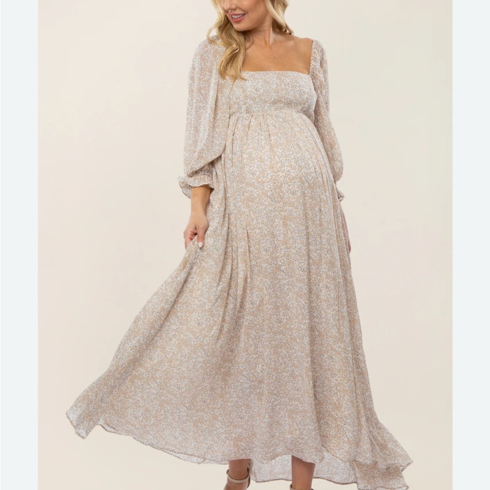 Floral maternity dress